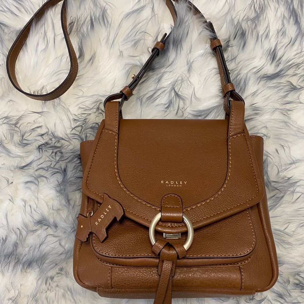 London Brown Leather Crossbody Bag